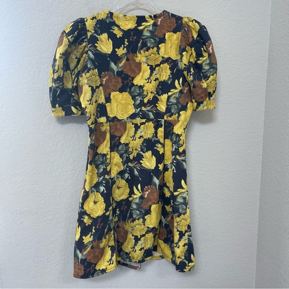 Sea New York Ella Floral Puff Sleeve Mini Dress Size 2 - Picture 3 of 5
